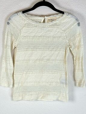 Denim & Supply Ralph Lauren Lace Fairycore Edwardian Boho Prairie Romantic Top